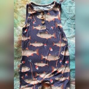 Posh Peanut Fishing Bamboo Romper
